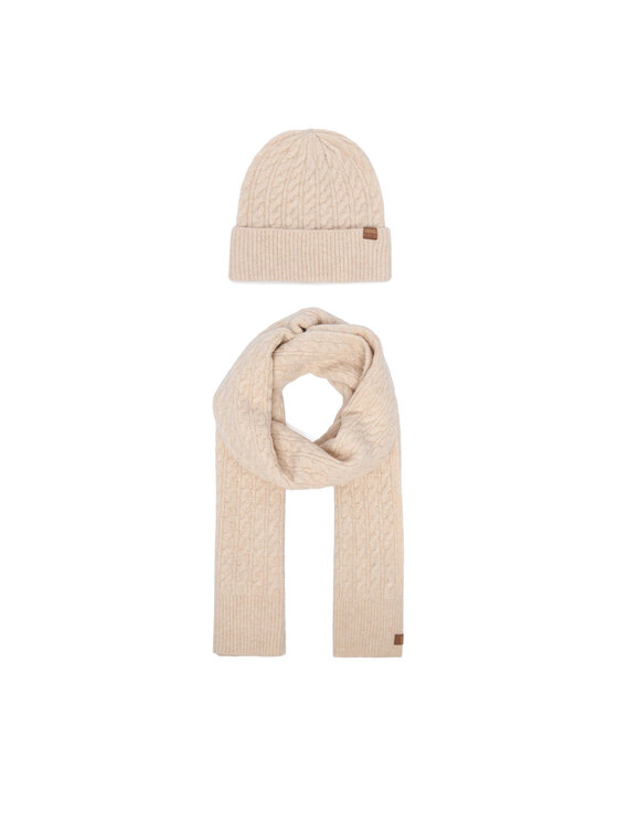 Liu Jo Liu Jo Set Schal und Mütze 2F6001 MA29S Hellbeige