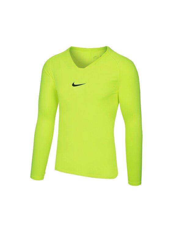 Nike Nike Koszulka techniczna DRY PARK FIRST LAYER LS Żółty Basic Fit