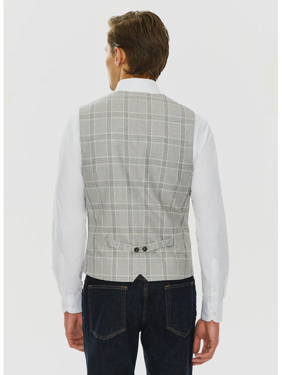 Pako Lorente Pako Lorente Kamizelka P24SF-8X-005 Szary Slim Fit