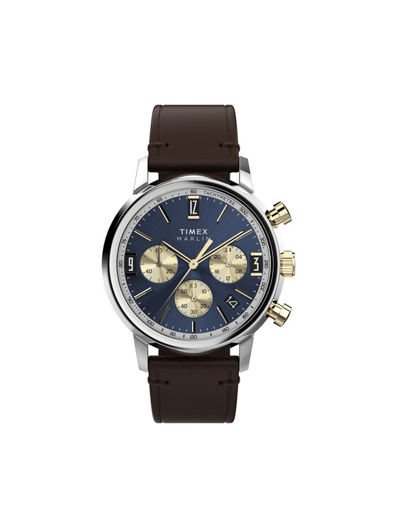 Timex Timex Ročna ura Marlin® Quartz Chronograph TW2W60400 Črna