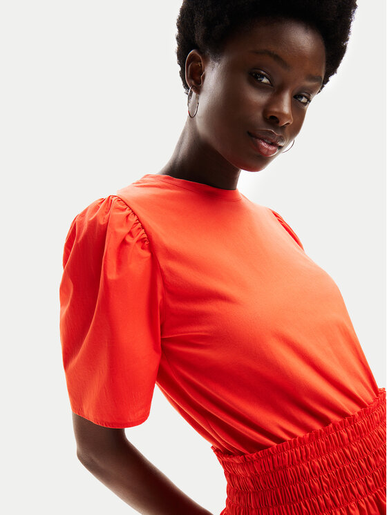 Desigual Desigual Sommerkleid Omaha 24SWVW67 Orange Loose Fit