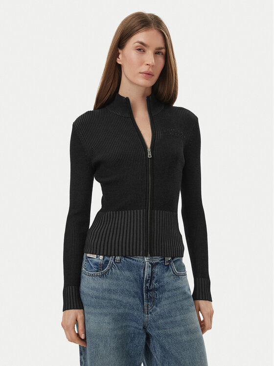 Guess Jeans Guess Jeans Kardigan W6BR05 Z1248 Černá Slim Fit
