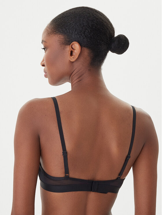 HUGO HUGO Podprsenka Bralette Plisse 50549909 Strieborná
