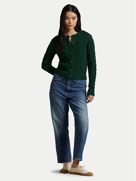 Polo Ralph Lauren Polo Ralph Lauren Kardigāns 211972104008 Zaļš Slim Fit