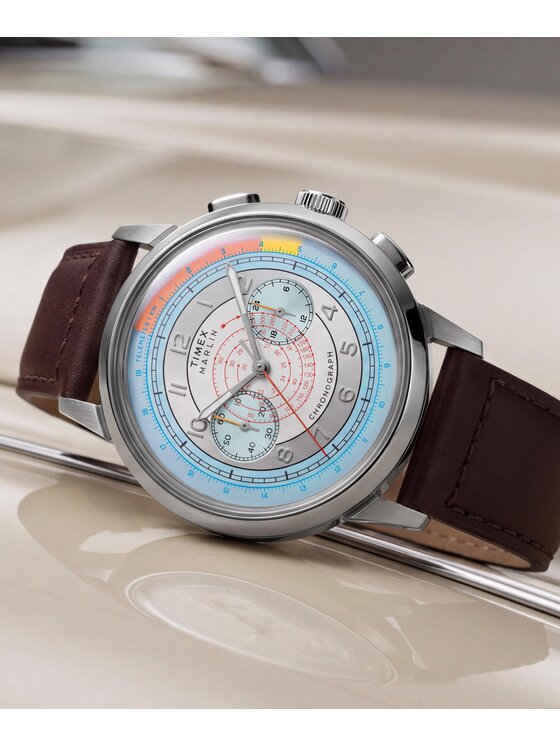 Timex Timex Zegarek TW3A00200 Brązowy