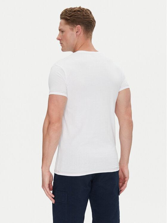 Aeronautica Militare Aeronautica Militare Tričko AM1UTI003 Biela Regular Fit