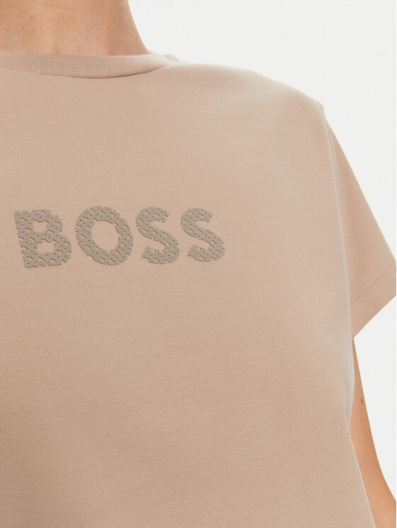 BOSS Boss T-krekls 50527303 Bēšs Relaxed Fit