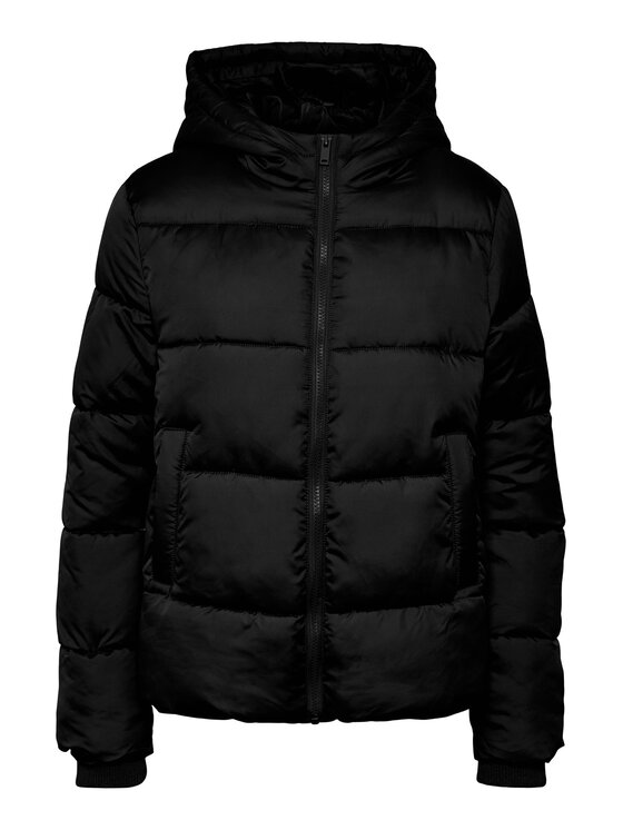 Pieces Pieces Μπουφάν χειμωνιάτικο 17115626 Μαύρο Regular Fit