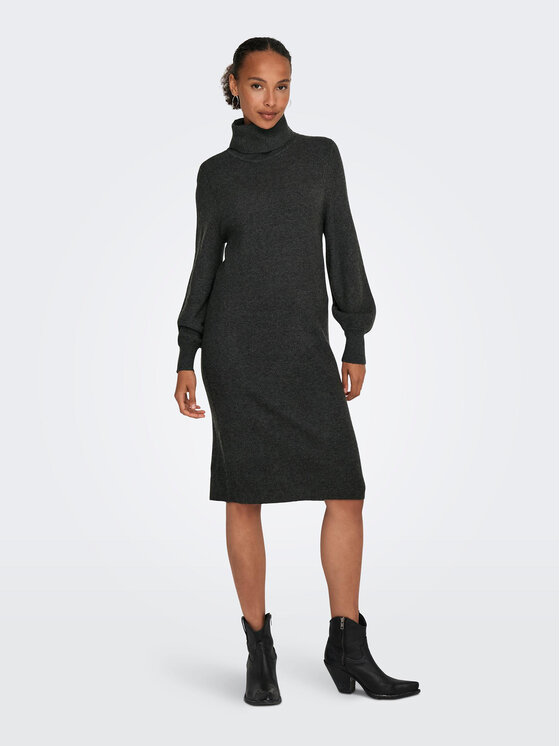 ONLY ONLY Džemper haljina 15309197 Siva Comfort Fit