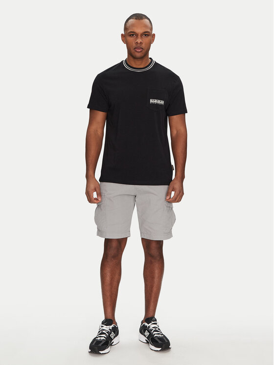 Napapijri Napapijri T-shirt S-Murlo NP0A4IEJ9411 Crna Regular Fit