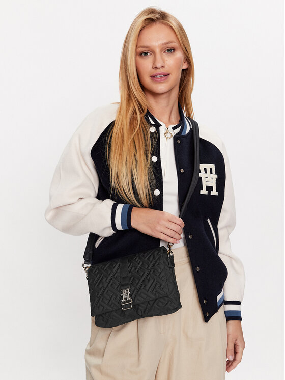 Tommy Hilfiger Tommy Hilfiger Rankinė Th Flow Flap Crossover AW0AW14500 Juoda
