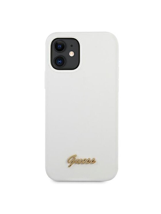 Guess Guess Etui na telefon iPhone 12 Mini Biały
