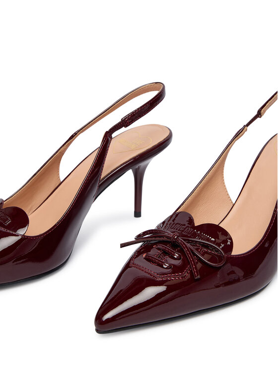 LOVE MOSCHINO LOVE MOSCHINO Čevlji z visoko peto JA10517G0NIH0556 Bordo rdeča