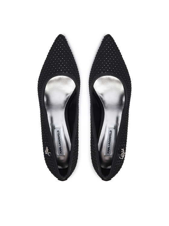 KARL LAGERFELD KARL LAGERFELD Pantofi cu toc subțire Sarabande KL30977 Negru