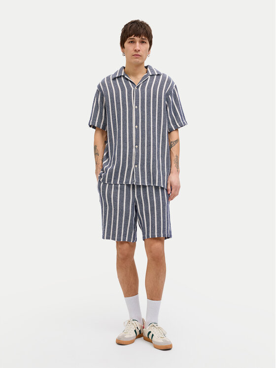 Jack&Jones Jack&Jones Kratke hlače iz tkanine Jaiden 12274413 Modra Relaxed Fit
