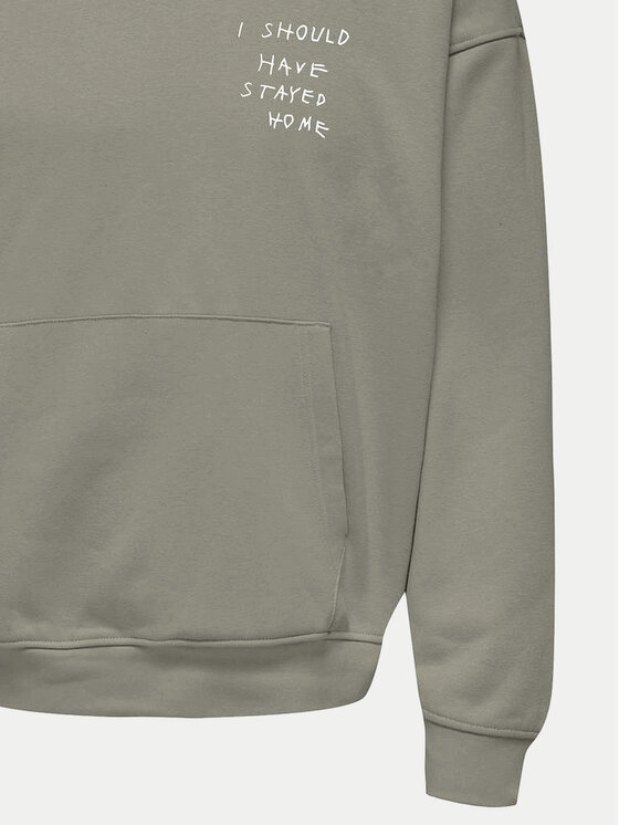 Only & Sons Only & Sons Суитшърт Aaron 22032544 Сив Oversize