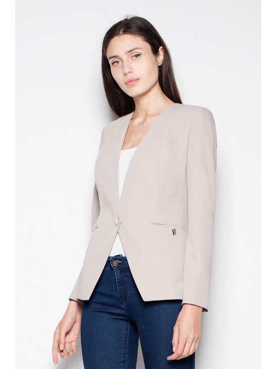 Venaton Venaton Giacca da abito VT086 Beige Slim Fit