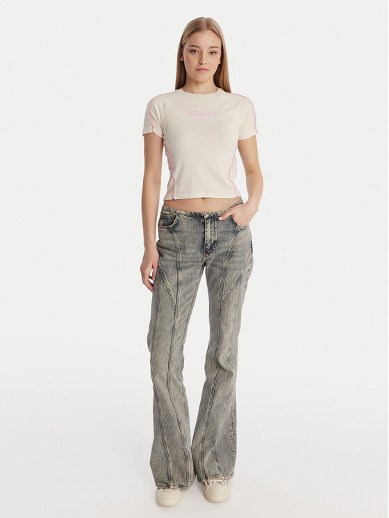 Guess Guess Póló W6RI39 KCBF1 Ekru Regular Fit