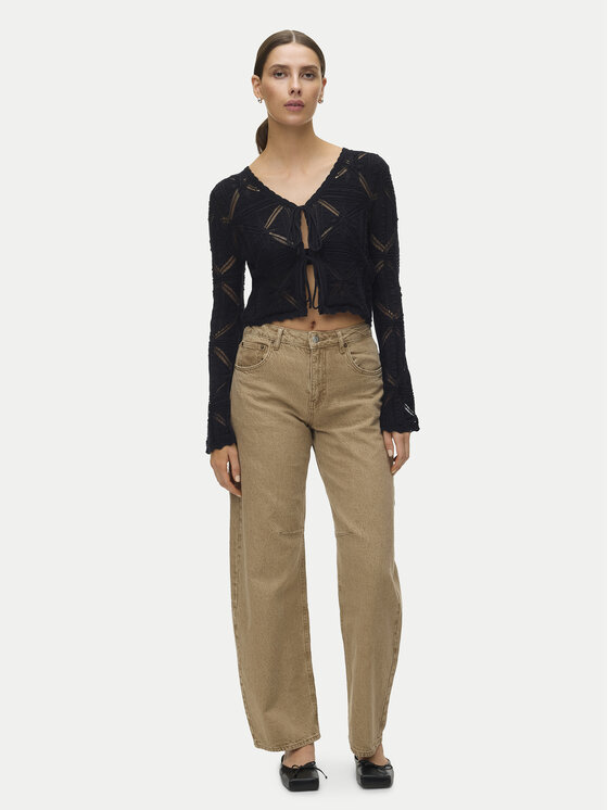Vero Moda Vero Moda Kardigán Lola 10337188 Čierna Regular Fit
