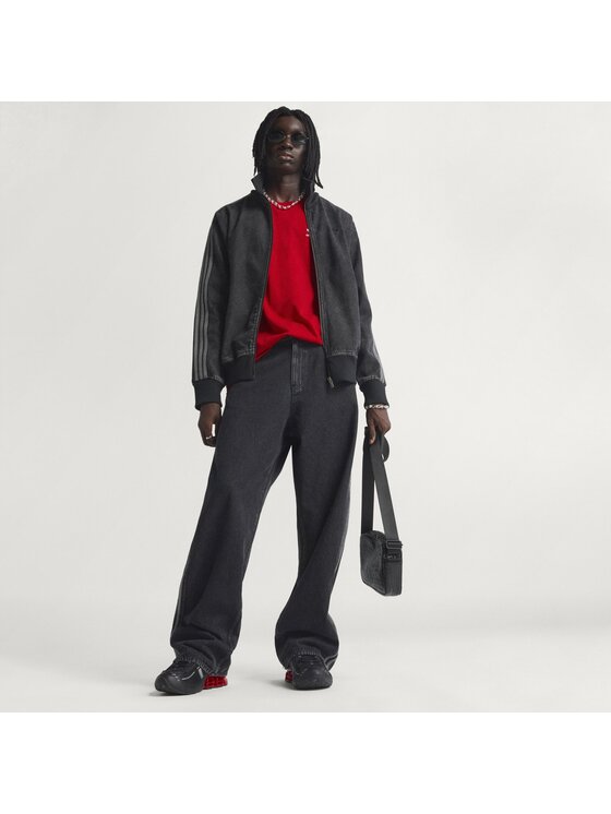 adidas adidas Jopa adicolor Denim Firebird KD1516 Črna Loose Fit