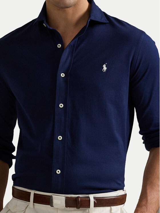 Polo Ralph Lauren Polo Ralph Lauren Cămașă 710899386003 Bleumarin Slim Fit