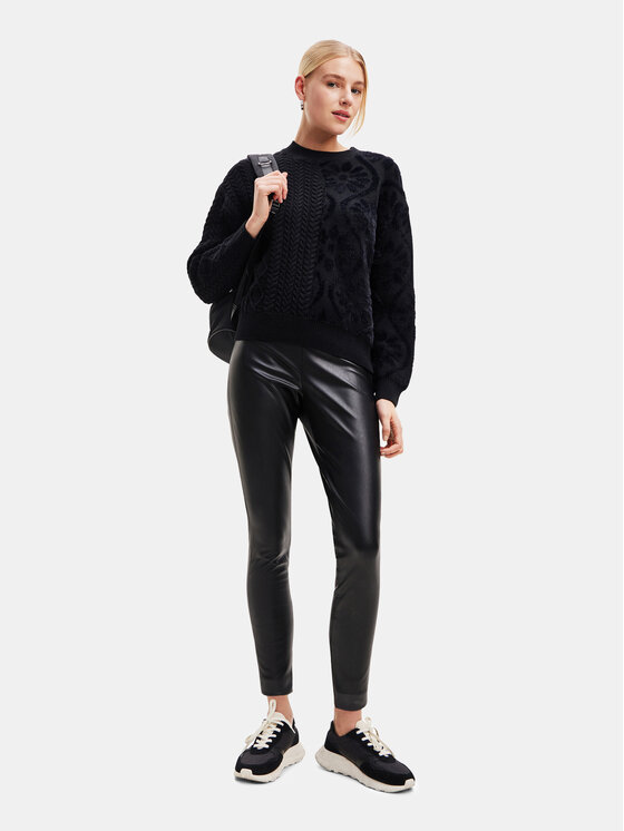 Desigual Desigual Maglione 23WWJF50 Nero Loose Fit