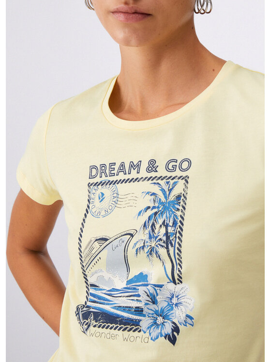 Liu Jo Liu Jo T-Shirt WA6477JS923P9413 Fioletowy Regular Fit
