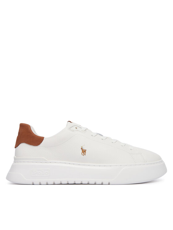 Polo Ralph Lauren Sneakers RLite Court Tumbled 809P07170001 Alb
