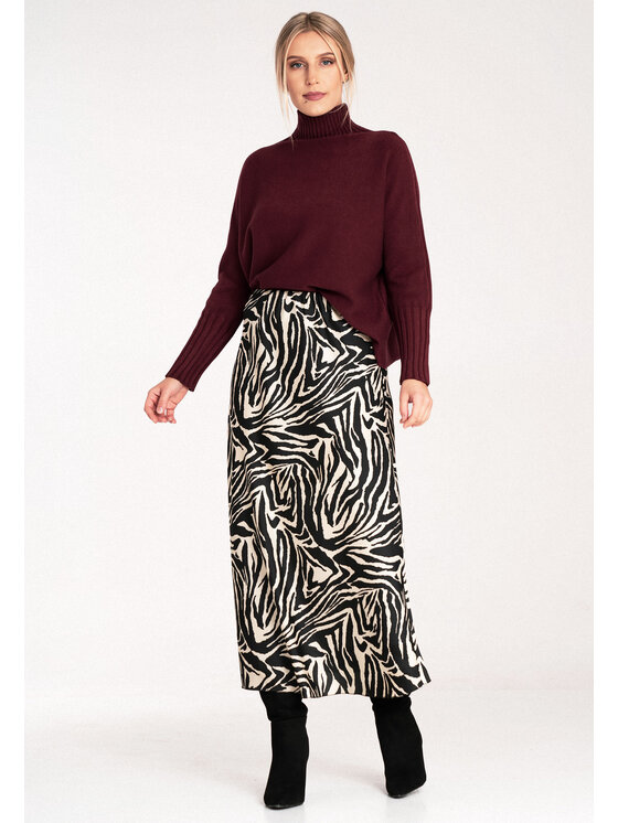 FIGL FIGL Πουλόβερ M1101 Μπορντό Loose Fit
