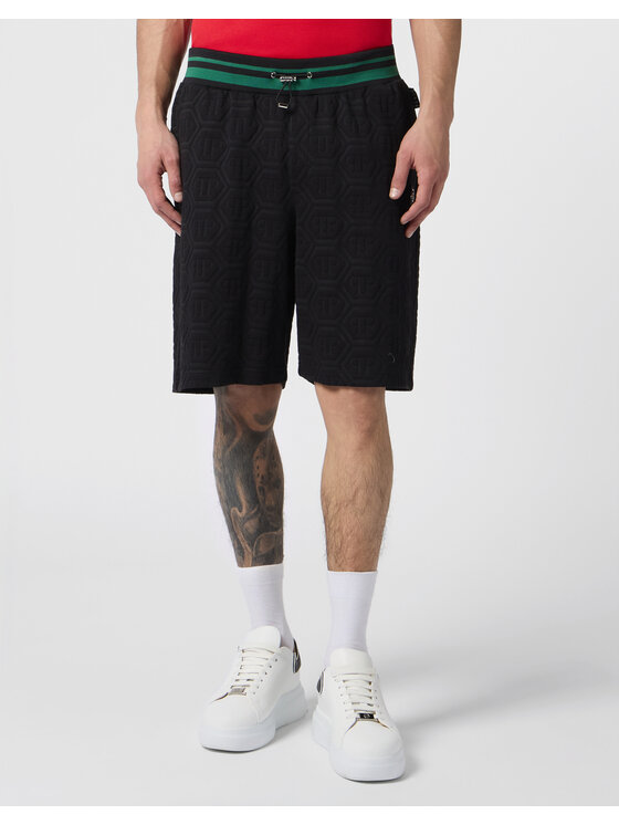 PHILIPP PLEIN PHILIPP PLEIN Szorty sportowe 30620 Czarny Jogger Fit