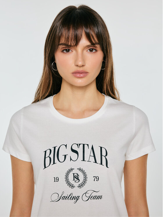 BIG STAR BIG STAR T-Shirt RATTA Biały Basic Fit