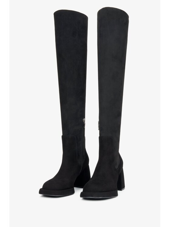 Estro Estro Kozačky ER00116207 Černá