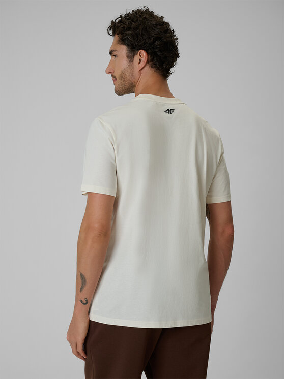 4F 4F T-Shirt LIMITLESS DESERT Biały Regular Fit