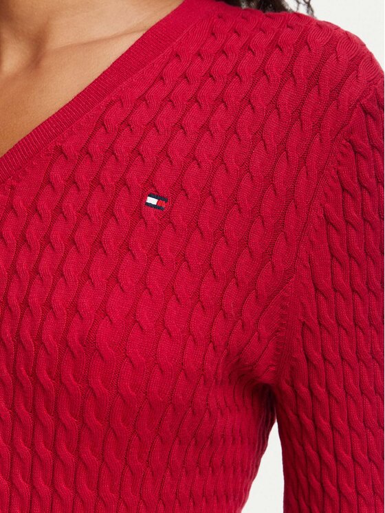 Tommy Hilfiger Tommy Hilfiger Πουλόβερ WW0WW44987 Κόκκινο Regular Fit