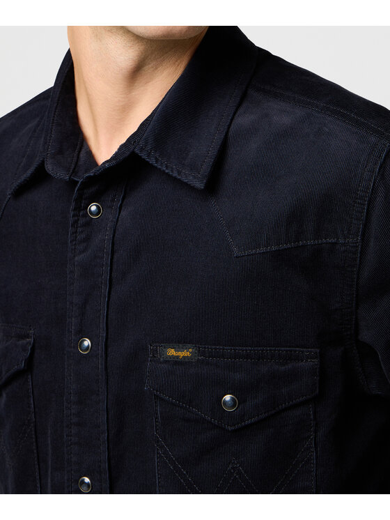Wrangler Wrangler Koszula 112371429 Czarny Regular Fit