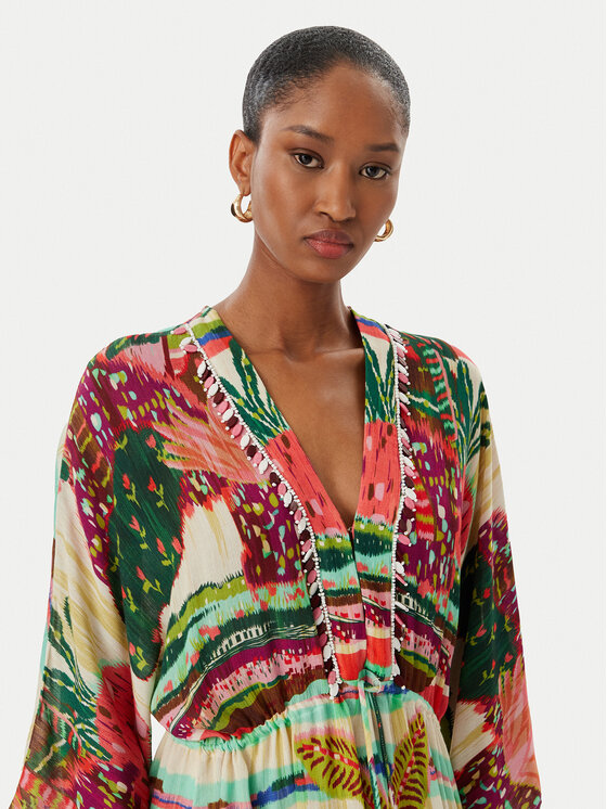 LOLA CASADEMUNT LOLA CASADEMUNT Sukienka letnia LS2616024 Kolorowy Relaxed Fit