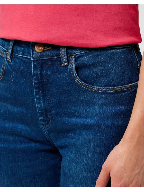 Wrangler Wrangler Jeansy STRAIGHT Granatowy Straight Leg