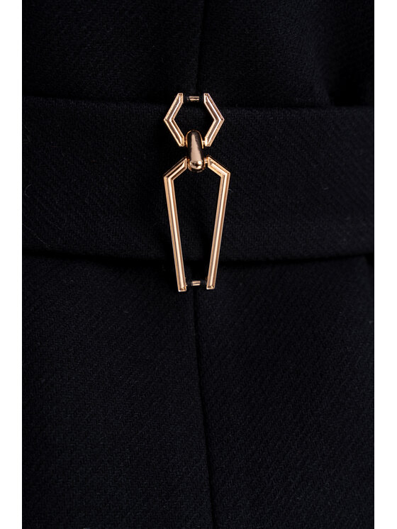 CLICK CLICK Zimní kabát 70-0018 Černá Comfortable Fit