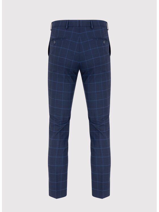 Pako Lorente Pako Lorente Spodnie garniturowe P24SF-6G-014 Granatowy Slim Fit