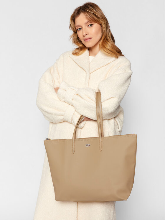 Lacoste Lacoste Ročna torba L Shopping Bag NF1888PO Bež