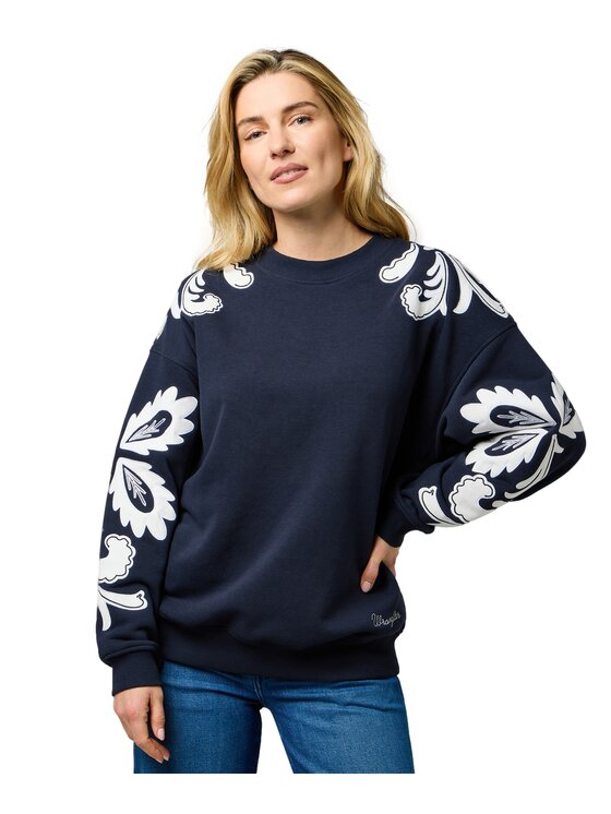 Wrangler Wrangler Bluza 112370734 Granatowy Relaxed Fit