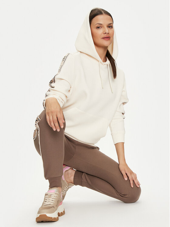 Guess Guess Mikina V4YQ11 KB3P2 Béžová Regular Fit
