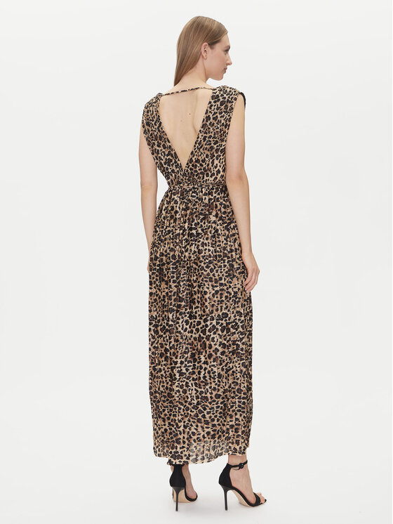 ONLY ONLY Kokteilinė suknelė Elema 15227247 Ruda Regular Fit