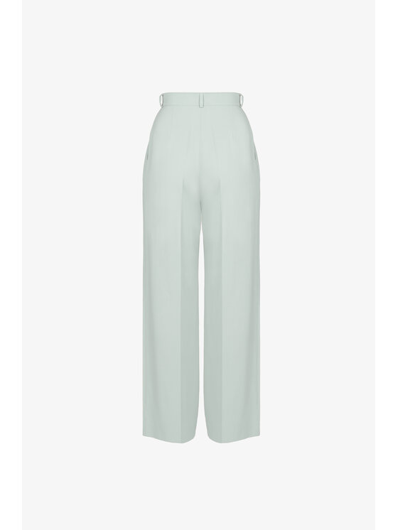 LE POSSÉ LE POSSÉ Pantaloni di tessuto SGZWS Verde chiaro Regular Fit