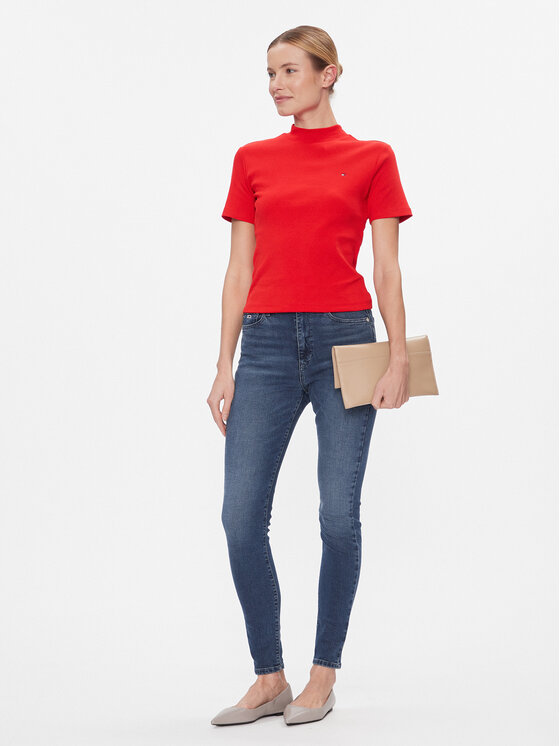 Tommy Jeans Tommy Jeans Τζιν Sylvia DW0DW17153 Σκούρο μπλε Skinny Fit