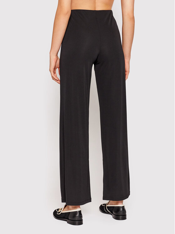 LAUREN RALPH LAUREN Lauren Ralph Lauren Spodnie materiałowe 200807573002 Czarny Wide Leg