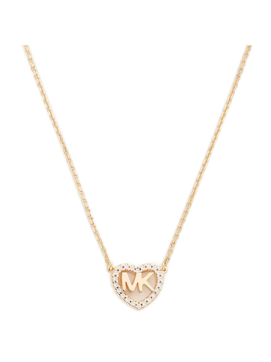 Michael Kors Michael Kors Naszyjnik Logo Heart Neck MKC1244AN791 Złoty