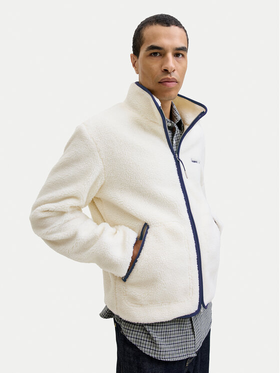 Jack & Jones Jack & Jones Fleecová mikina Norrebro 12282890 Écru Regular Fit