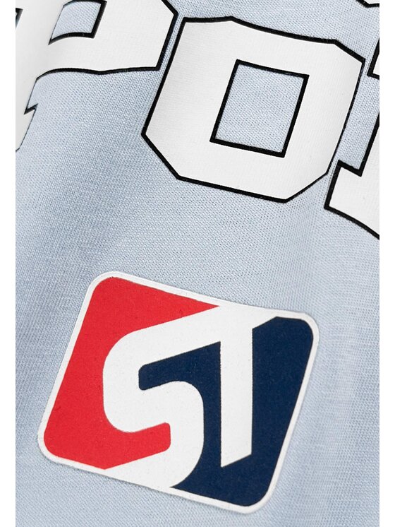 PROSTO. PROSTO. T-Shirt Sport Niebieski Oversize