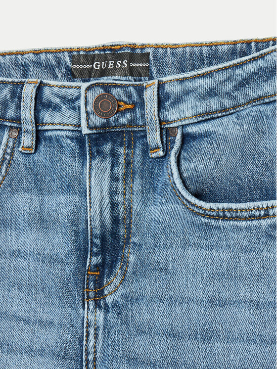Guess Guess Jeansy J4YA04 D5FM0 Niebieski Flare Fit